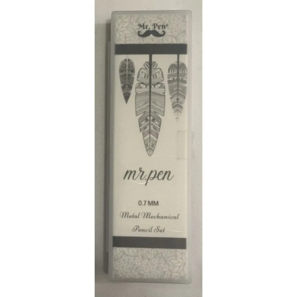 Mr Pen Metal Mechanical Pencil with Refill Set 0.7mm NEW